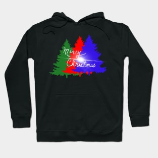 Merry Christmas on Three Trees Hoodie